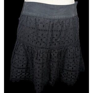 Reformation Gothic Wench Eyelet Skirt With Hook Closure
